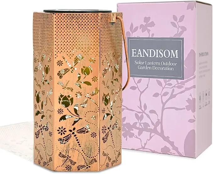 Dragonfly Solar Lanterns Outdoor Waterproof - Birthday Gifts for Women, Men, Mom, Mothers Day Gifts, Solar Lights Outdoor Hanging Garden Decor for Outside, Patio, Outdoor, Yard, Lawn, Balcony by GreenHaven Gardens