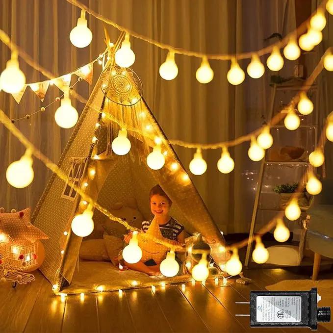 120 LED String Lights 40ft, 8 Lighting Modes Plug in Fairy String Lights for Bedroom Classroom Patio Garden Wedding Party Christmas Tree Outdoor Indoor Decorations Warm White by GreenHaven Gardens