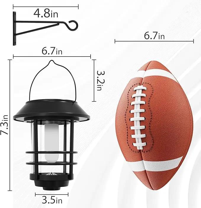 Otdair Solar Wall Lantern Outdoor, Flickering Flames Solar Sconce Lights Outdoor, Hanging Solar Lamps Wall Mount for Front Porch, Patio and Yard, 4 Pack by GreenHaven Gardens