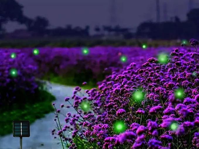 Outdoor Solar Powered Firefly Lights Bugs with 9 Bee, Flickering Fireflies String Lights with 9 Amusing Fireflies Bulbs for Garden Patio Lawn, Brings Back Memories of Your Childhood by GreenHaven Gardens