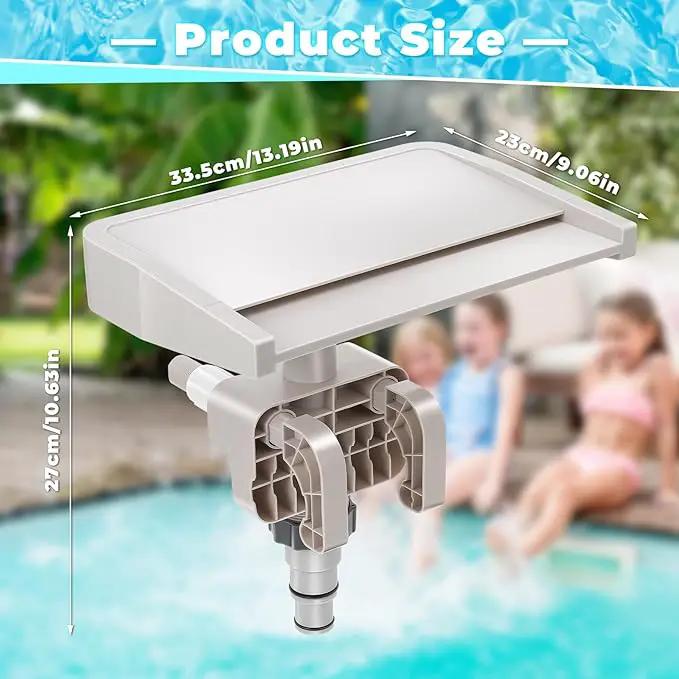 Pool Fountain Waterfall for Above Ground Pools, Smooth Flowing Pool Waterfall, Above Ground Pool Accessories, Cooling and Relaxation Pool Fountain for Outdoor Decor, Swimming Pool by GreenHaven Gardens