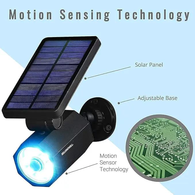 Bell+Howell Bionic Spotlight LED Solar Lights Solar-Powered Spot Light with 25 Feet Motion Sensor Outdoor Waterproof Frost Resistant Yard Outdoor Lighting As Seen On TV (Original, Set of 2) by GreenHaven Gardens