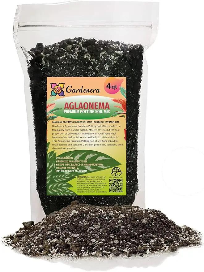 Aglaonema Potting Mix - Promote Strong Roots and Vibrant Foliage with Our Premium Blend - 4 Quart, MAIN-AGLAONEMA-4QT by GreenHaven Gardens