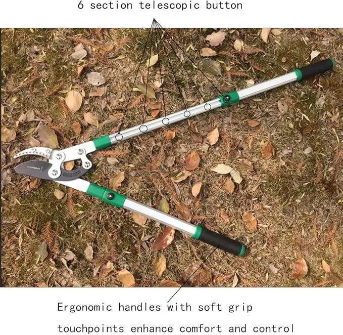 SK5 High-Performance Compound Action Anvil Lopper,Chops Thick Branches with Ease,2 Inch Cutting Capacity,28inch-40inch Telescoping Lopper, Tree Trimmer with Sturdy&Comfortable Handle by GreenHaven Gardens