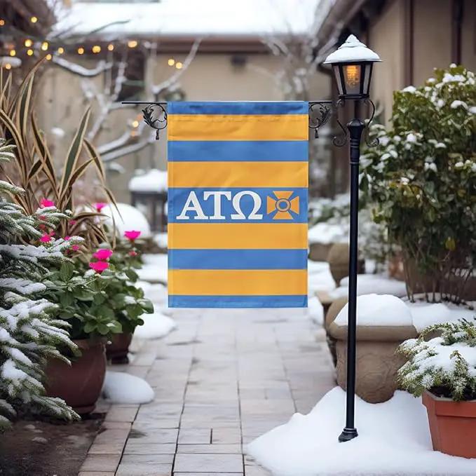 Alpha Tau Omega Licensed Flag Garden 12x19 inches Flag Banner Yard Decor Outdoor Decoration (Alpha Tau Omega #3) by GreenHaven Gardens