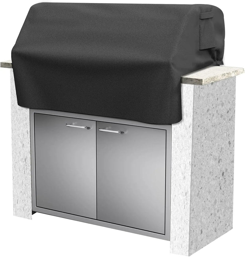 37 Inch Built-in Grill Cover for Coyote DCS Jenn-Air KitchenAid, and Lynx, 600D Heavy Duty Waterproof & Windproof Island Grill Top Cover, 38" W x 28" D x 24" H by GreenHaven Gardens