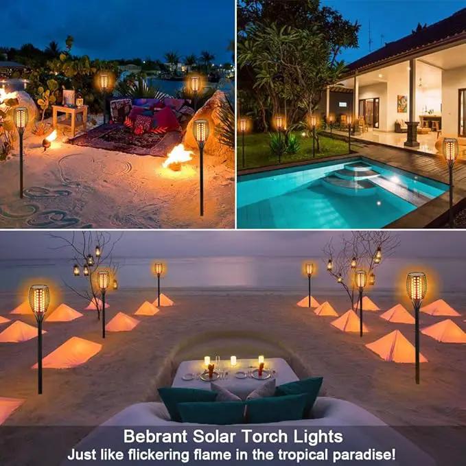 Aityvert Upgraded Solar Torch Lights 43 inches Flickering Dancing Flames Waterproof Outdoor Landscape Decorations Lighting Dusk to Dawn Auto On/Off Solar Lights for Halloween Christmas 2-Pack by GreenHaven Gardens