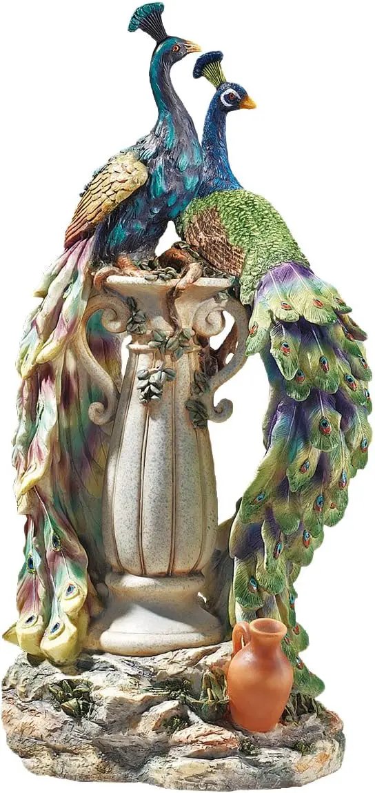 Design Toscano Peacocks in Paradise Statue by GreenHaven Gardens