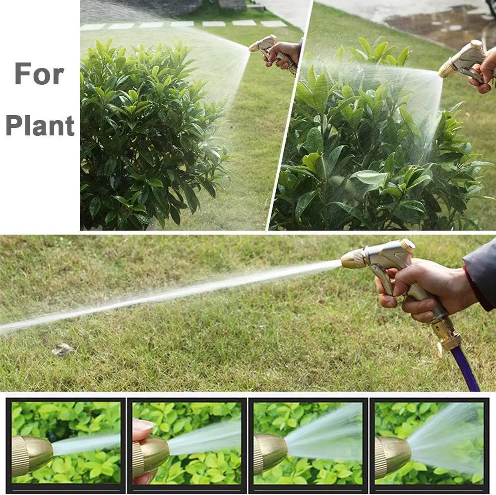 FANHAO Upgraded Garden Hose Nozzle Sprayer, 100% Heavy Duty Metal Handheld Water Nozzle High Pressure in 4 Spraying Modes for Watering Plants and Lawn, Car Washing, Patio and Pet by GreenHaven Gardens