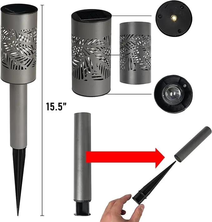 Dazzle Bright Solar Pathway Lights Outdoor, 12 Pack LED Warm White Waterproof Solar Powered Landscape Lights for Walkway Driveway Lawn Patio Yard Garden by GreenHaven Gardens