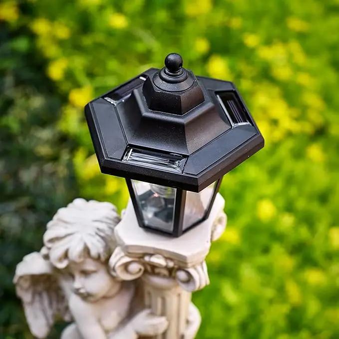 Angel Statue with Solar Lights (Left) 19.7 Inch, Solar Cherub Angel Garden Statue with Roma Pillar for Garden Decor, Porch, Patio, Yard Art Decorations, Polyresin by GreenHaven Gardens