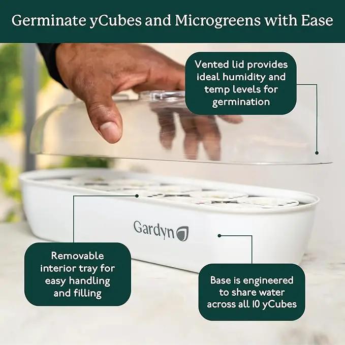 Gardyn Indoor Garden Nursery - Indoor Germination, Hydroponic Growing System - Seed Starter Tray Works with Gardyn Home Tower Gardens, Vertical Garden Planters & Microgreens Growing Kits by GreenHaven Gardens