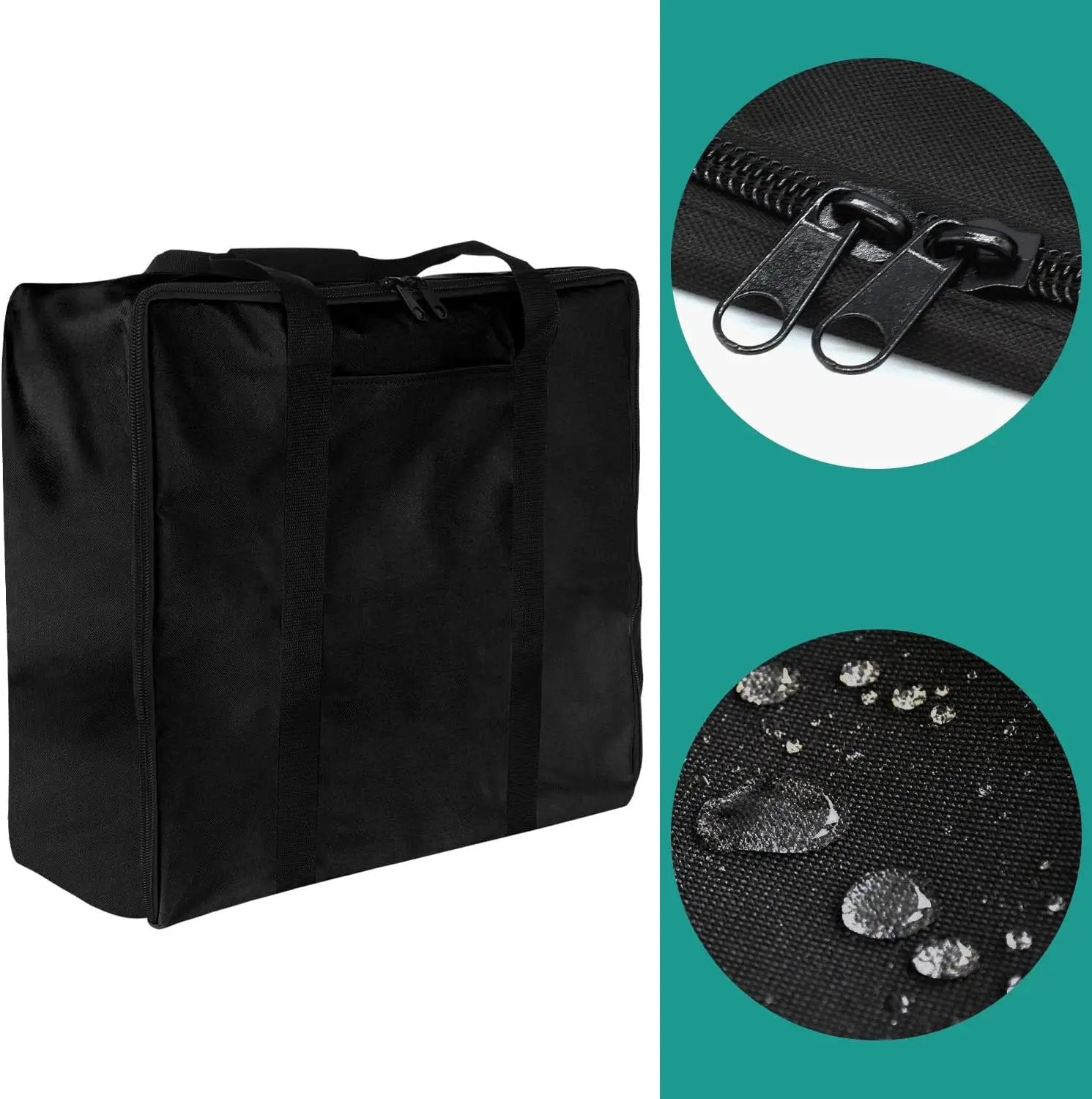 5011 Hard Cover Hood with Temperature Gauge for Blackstone 22 inch Table Top Griddle, Griddle Lid and Heavy Duty Grill Cover & Bag for Blackstone 22" Table Top Griddles, Black by GreenHaven Gardens