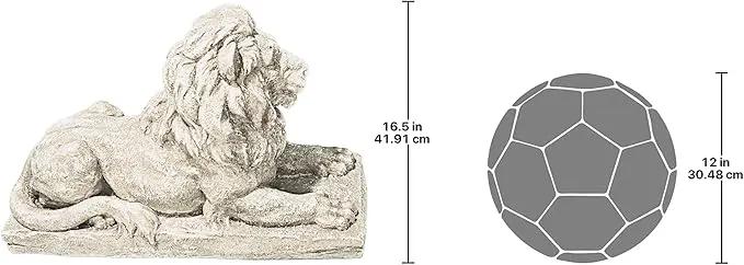 Design Toscano Lyndhurst Manor Lion Sentinel Statue: Set of Two by GreenHaven Gardens