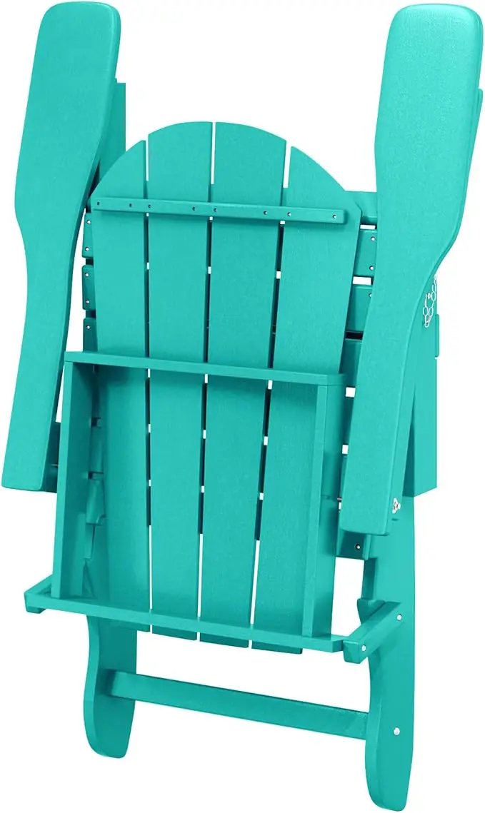 Westin Outdoors Laguna WO Home Furniture Adirondack Chair 2 PCS Set Outdoor Folding Patio Chair for Bon Fire Pit Garden Lawn Backyard Lounging Relaxing (Turquoise) by GreenHaven Gardens