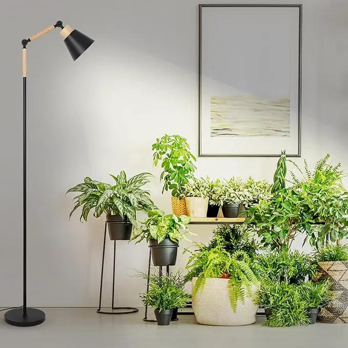 HMVPL Grow Lights for Indoor Plants Full Spectrum, Plant Lights for Indoor Growing with 20W COB Grow Light Blub, 4/8/12H Timer, Standing Tall Grow Lamp for Middle Large Plants(75'', Height Adjustable) by GreenHaven Gardens