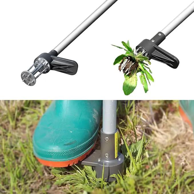 Walensee Upgraded Weed Puller, Stand Up Weeder Hand Tool, Long Handle Garden Weeding Tool with 5 Claws, Hound Weed Puller for Dandelion, Standup Weed Root Pulling Tool and Picker, Grabber (1 Pack) by GreenHaven Gardens