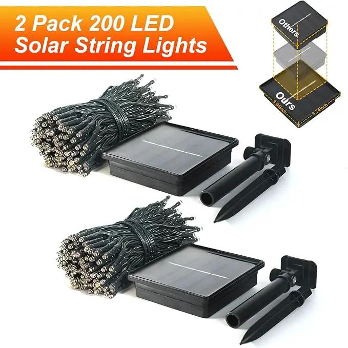 JMEXSUSS 2 Pack Orange Solar Halloween Lights, Total 400 LED 151FT Solar String Lights Outdoor Waterproof, 8 Modes Halloween Lights for Outside Tree Patio Yard Garden Halloween Decorations by GreenHaven Gardens