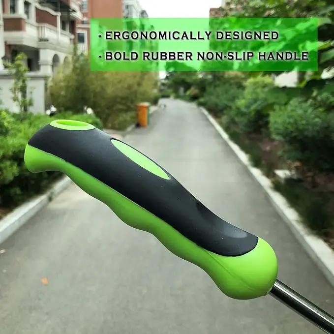 SHANFEEK Dandelion Puller with V-Shaped Shovel Gardening Hand Tools 13-Inch Weed Remover Tool for Garden Yard Weed Puller with Rubber Non-Slip Handle (Green) by GreenHaven Gardens