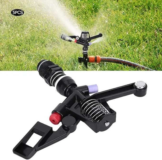 5PCS Garden Impulse Sprinkler Impact Sprinkler for Watering Irrigation, 3/4in DN20 Male Thread by GreenHaven Gardens