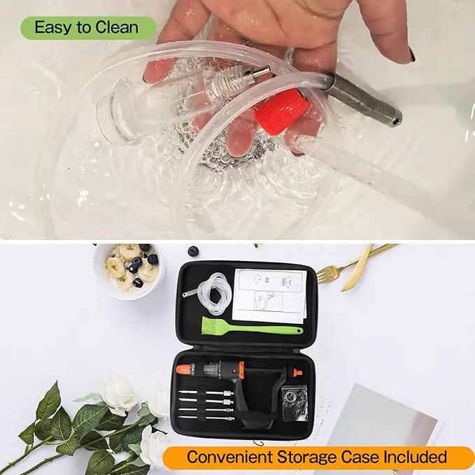 Premium Marinade Injector Syringe – Adjustable Flow (5ml/10ml/15ml), 4 Stainless Steel Needles, Meat Injector for Turkey, BBQ, Chicken, Beef, Pork, Brisket, Smoking & Holiday Cooking by GreenHaven Gardens