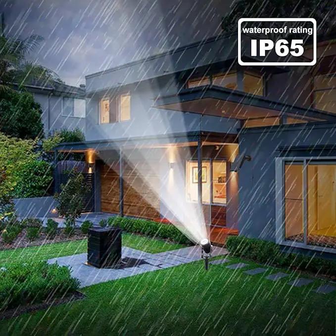 T-SUN Solar Spotlights, Outdoor LED Solar Lights, Waterproof Auto ON/Off Solar Wall Lights for Garden,Driveway, Pathway, Pool Area(White) by GreenHaven Gardens