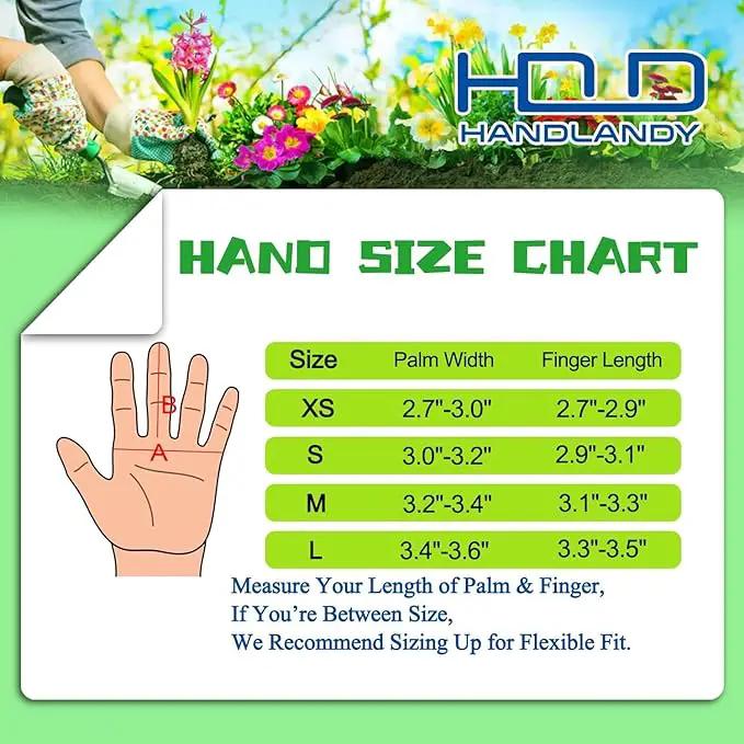 HANDLANDY Long Gardening Gloves for Men & Women, Thorn Proof Rose Pruning Gloves Leather Gauntlets Garden Glove Yard Work Glove (Medium, Green) by GreenHaven Gardens