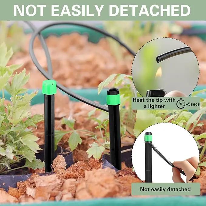 120 Pcs Drip Irrigation Emitters for 1/4'' Drip Irrigation Tubing 60 Irrigation Emitters Sprayer 60 Adjustable 360 Degree Water Flow Drippers for Patio Lawn Garden Watering by GreenHaven Gardens
