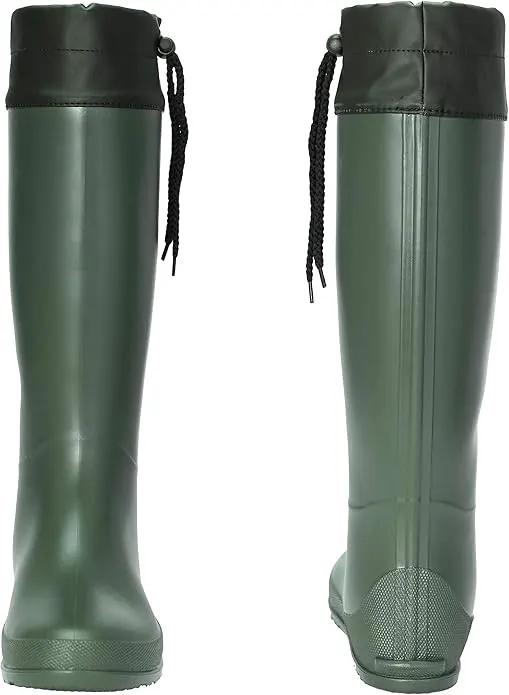 Asgard Packable Tall Rain Boots for Women Waterproof Rubber Garden Boots Ultra Lightweight Flat Mud Boots- NOT FOR WIDE CALF by GreenHaven Gardens