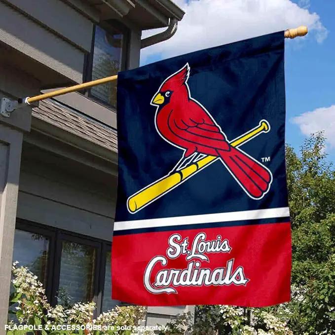 WinCraft St. Louis Cardinals Two Sided House Flag by GreenHaven Gardens