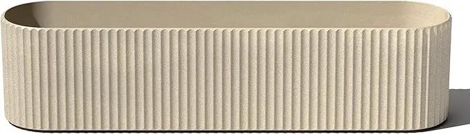 Veradek Demi Series Window Box Planter - Long Planter Box for Windowsill/Balcony | Durable Plastic-Stone Composite Material | Modern Décor for Flowers/Herbs by GreenHaven Gardens