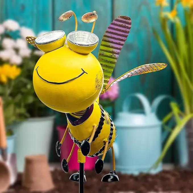 Bee Garden Decor - Add A Touch of Whimsy to Your Outdoor Living Space with This Bumble Bee Metal Yard Art - Bee Yard Decor by GreenHaven Gardens