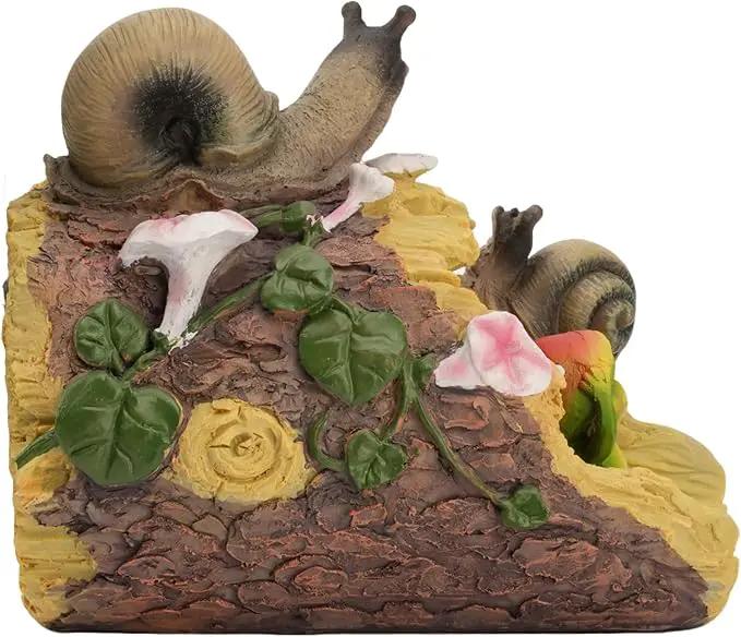 Elenon Snail Decorative Gutter Downspout Extension Statue, Gutter Guardian Rain Downspout Extender, Garden Splash Block Outdoor Sculpture for 3" × 4" Down Spouts Decor by GreenHaven Gardens