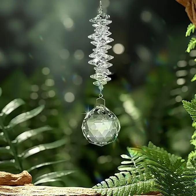 Sympathy Gifts for Loss of Loved One, Unique Memorial Gifts, Bereavement Gift Ideas for Loss of Mom Dad Son, Sun Catchers Indoor Window, Christmas Decor, 40mm Crystal Ball Sun Catcher by GreenHaven Gardens
