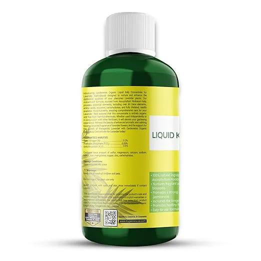 Organic Seaweed Fertilizer for Lavender - Rich Nutrients Kelp Fertilizer for Plants | Indoor & Outdoor Use - Liquid Plant Food (16 OZ) by GreenHaven Gardens