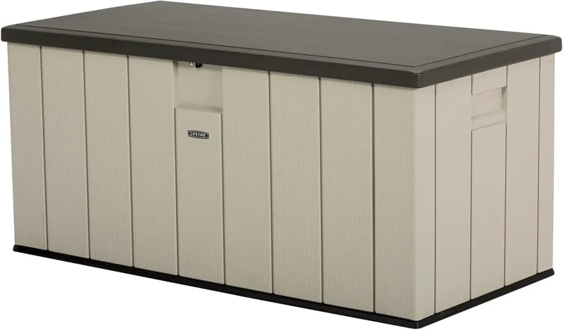LIFETIME 60254 Heavy-Duty Outdoor Storage Deck Box, 150 Gallon, Desert Sand/Brown by GreenHaven Gardens