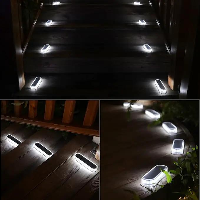 Honalia Solar Driveway Lights Outdoor 6 Pack, Dock Lights Solar Powered Waterproof IP68, Solar Deck Lights Cool White Driveway Markers Concrete Step Lights for Driveway Deck Stairs Marine Dock Runway by GreenHaven Gardens