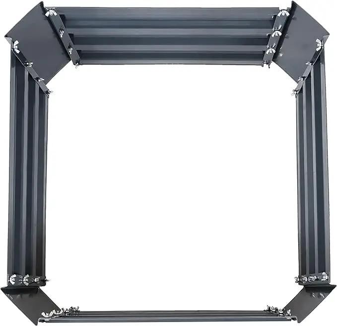 Sunnydaze 11.75" H Raised Metal Garden Bed - Galvanized Raised Garden Bed Outdoor for Vegetables and Flowers - Dark Gray - Square by GreenHaven Gardens