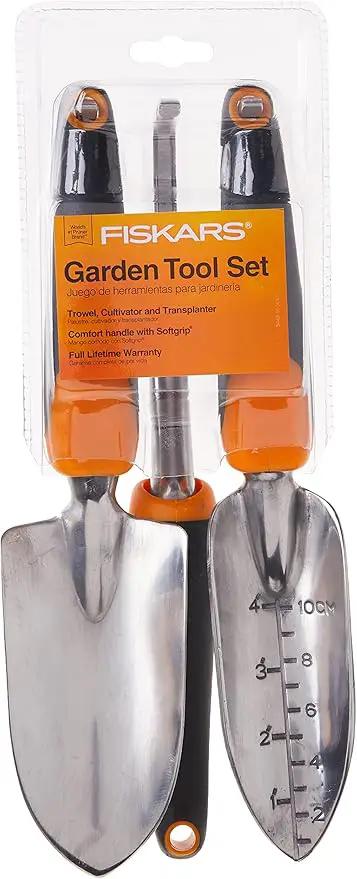Fiskars 384490-1001 Ergo Garden Tool Set, Regular Package, Black/Orange by GreenHaven Gardens