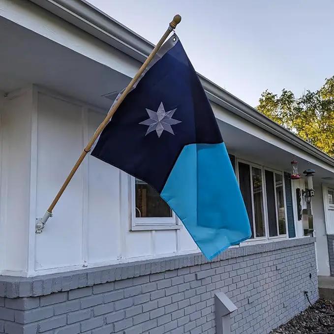 TOPFLAGS New Minnesota State Flag 3x5 Ft 210D MN Flags Heavy Duty Longest Lasting Sewn Stripes Embroidered Star Stronger Brass Grommets 4 Stitched Hemming Outdoor Vivid Color Fade Resistant Perfect for Outside by GreenHaven Gardens