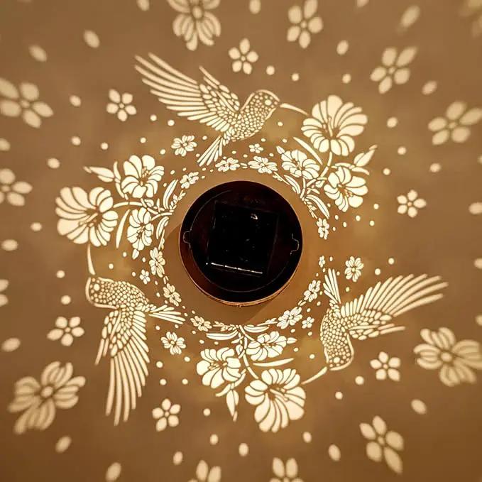 Hummingbird Solar Lanterns Outdoor Waterproof Garden Decor Birthday Gifts for Women Mom Grandma Hanging Solar Lights Metal Lantern Decoration Outside for Porch,Patio,Yard,Backyard by GreenHaven Gardens