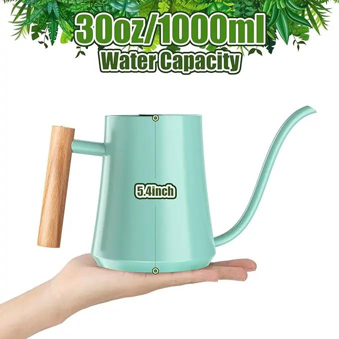 Watering Can Indoor Plants Mint Green 35oz Cute Watering Can Decorative Small Matal Watering Pot for House Bonsai Plants Garden Flower Indoor Outdoor by GreenHaven Gardens