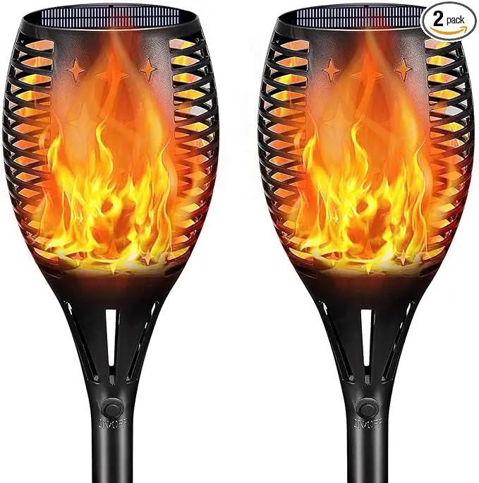 YoungPower 43'' Large Solar Torch Lights Flickering Flames Torches, Waterproof Outdoor Flame Decoration Lighting for Yard Driveway, 2P by GreenHaven Gardens