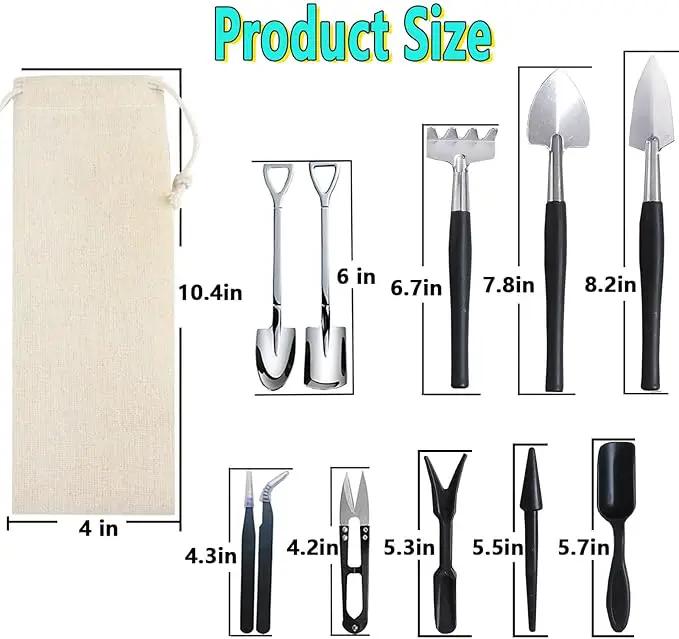 12 Pcs Succulent Tools Set Mini Transplanting Garden Tools Kit for Indoor Gardening Flower Pot Cactus Care by GreenHaven Gardens