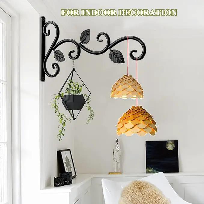 2 Pack Plants Hangers Outdoor Indoor Decor, Wall Hooks for Hanging Plant Bracket, Plant Hooks for Bird Feeder, Wind Chime, Lights, Lanterns by GreenHaven Gardens