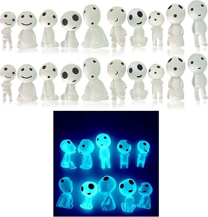 Oismys Glow in Dark Tree Elves Fairy 20Pcs Luminous Ghost Micro Landscape Accessories Garden Decoration Outdoor Patio Lawn Yard Fish Tank Potted Plants Kit by GreenHaven Gardens