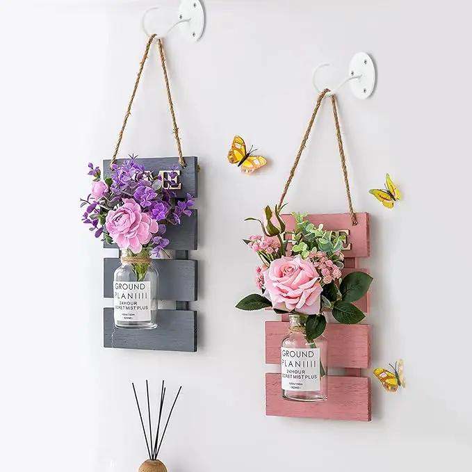 Ceiling Hooks for Hanging Plants - Metal Heavy Duty Wall Mounted Hangers for Hanging Bird Feeders, Planters, Wind Chimes, Include Professional Drywall Anchors (3-Pack (White) by GreenHaven Gardens