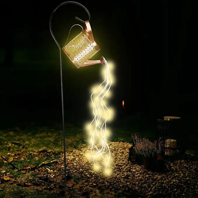 SteadyDoggie Solar Outdoor Garden Lights - Waterproof Metal Shower Lights with Flameless LED Lanterns - Decorative Solar Yard Decorations for Pathways, Patio, and Garden, 6.4x8.6 Inch by GreenHaven Gardens