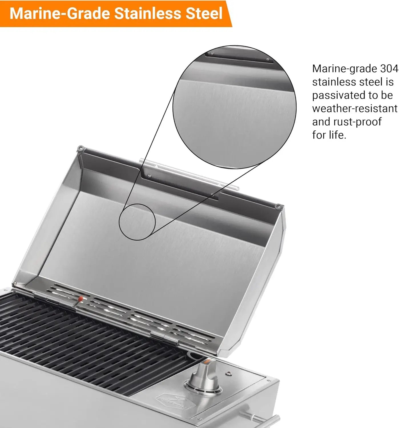 Kenyon B70200 City Grill, Portable Grill, Stainless Steel, Single Burner, Knob Control, Faceted Lid, UL Approved For Use Indoors And Outdoors, Flame-Free, 120V by GreenHaven Gardens