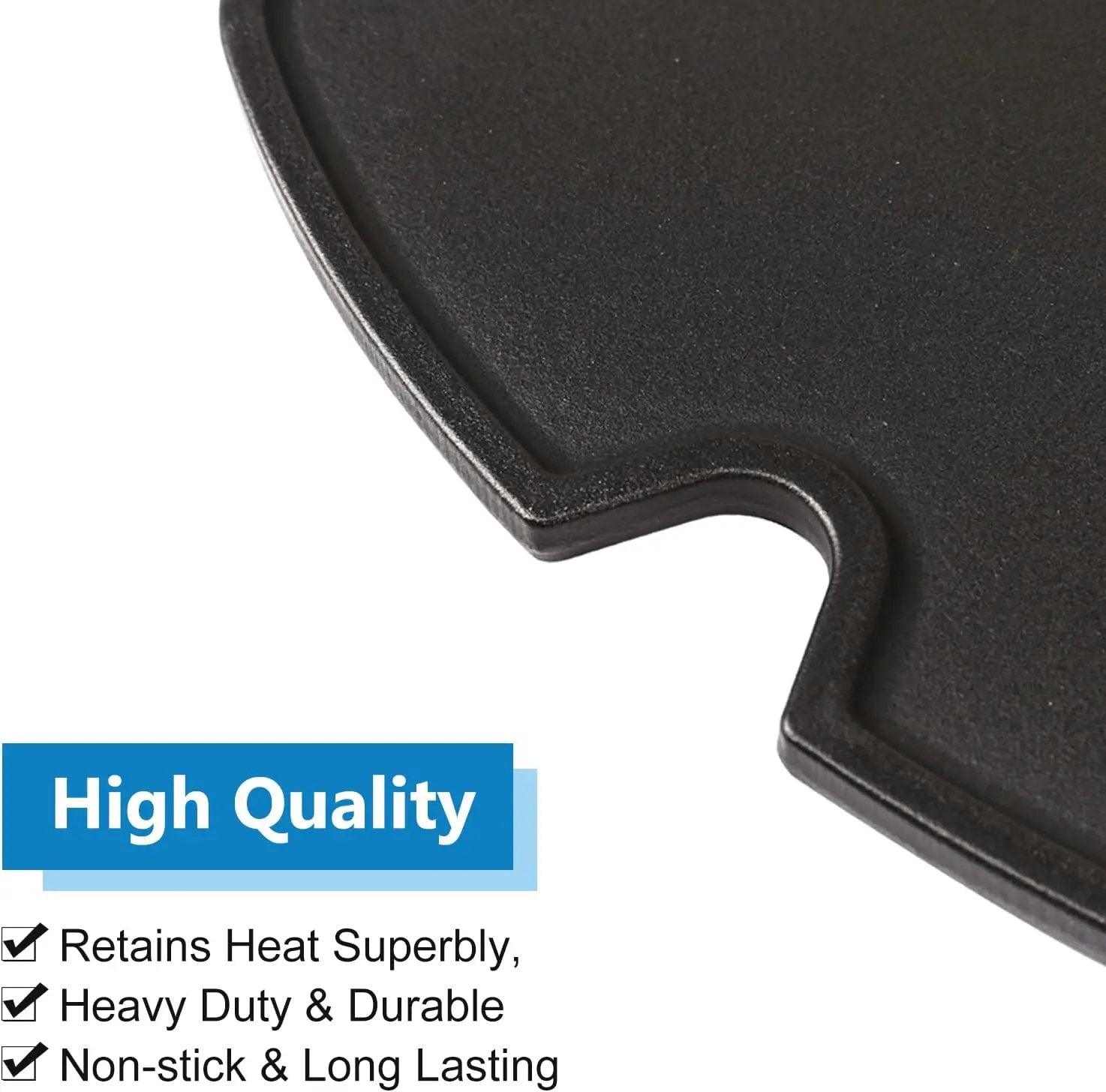 Uniflasy Cast Iron Griddle for Weber Traveler Portable Gas Grill, fits Weber 9010001 Traveler Portable Gas Grill, Cooking Griddle by GreenHaven Gardens